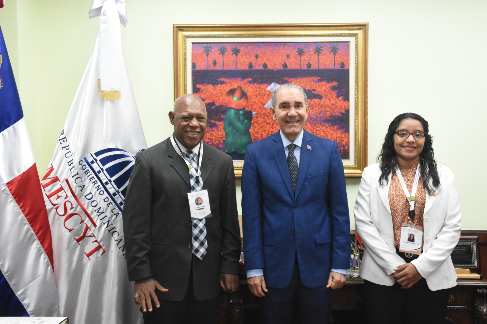 García Fermín y el presidente de la Academia de Ciencias de la República Dominicana, Eleuterio Martínez, abogan por el fortalecimiento de las investigaciones científicas